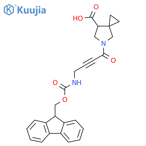 5-4-({(9H-fluoren-9-yl)methoxycarbonyl}amino)but-2-ynoyl-5-azaspiro2.4heptane-7-carboxylic acid structure