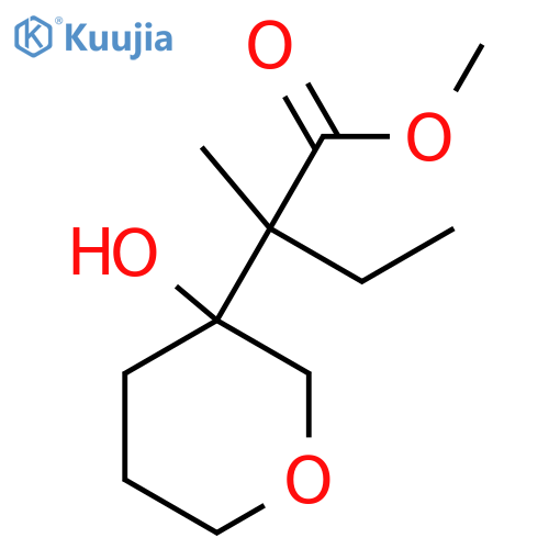 methyl 2-(3-hydroxyoxan-3-yl)-2-methylbutanoate structure
