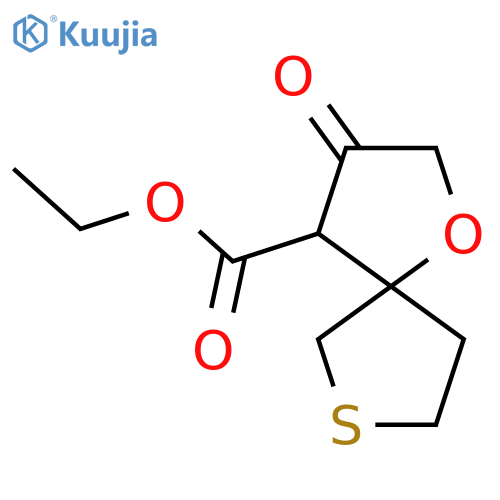 ethyl 3-oxo-1-oxa-7-thiaspiro4.4nonane-4-carboxylate structure
