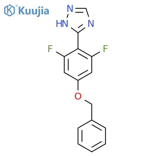 3-4-(benzyloxy)-2,6-difluorophenyl-1H-1,2,4-triazole structure