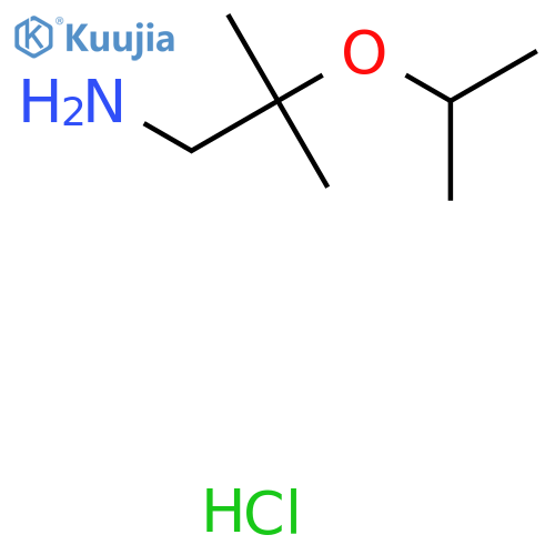 2-Methyl-2-(propan-2-yloxy)propan-1-amine hydrochloride structure