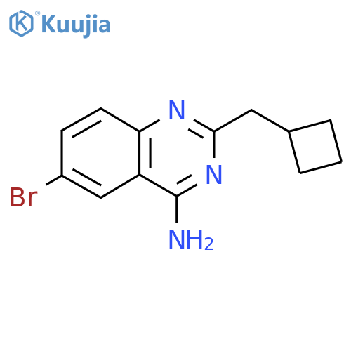 6-bromo-2-(cyclobutylmethyl)quinazolin-4-amine structure