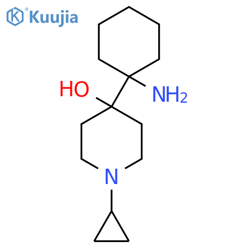 4-(1-aminocyclohexyl)-1-cyclopropylpiperidin-4-ol structure