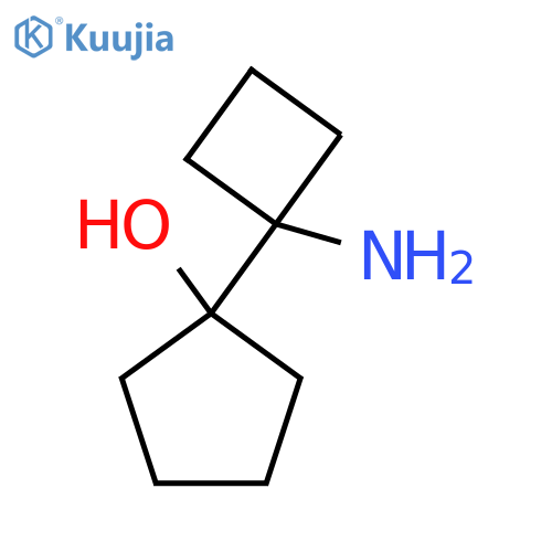 1-(1-Aminocyclobutyl)cyclopentan-1-ol structure