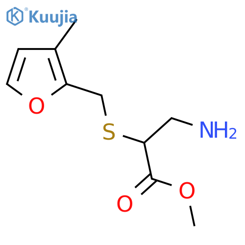 methyl 3-amino-2-{(3-methylfuran-2-yl)methylsulfanyl}propanoate structure