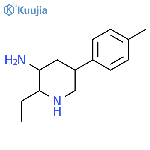 2-ethyl-5-(4-methylphenyl)piperidin-3-amine structure