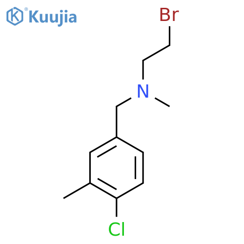 (2-bromoethyl)(4-chloro-3-methylphenyl)methylmethylamine structure