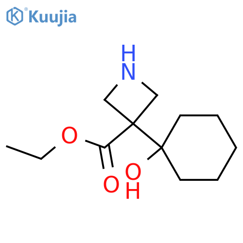 ethyl 3-(1-hydroxycyclohexyl)azetidine-3-carboxylate structure