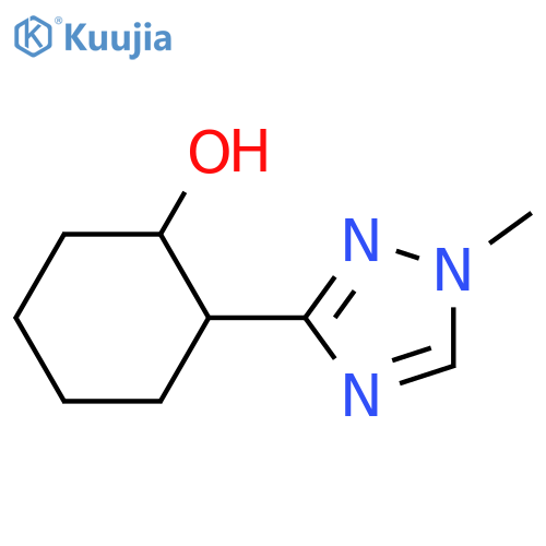 2-(1-methyl-1H-1,2,4-triazol-3-yl)cyclohexan-1-ol structure
