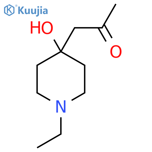 1-(1-Ethyl-4-hydroxypiperidin-4-yl)propan-2-one structure