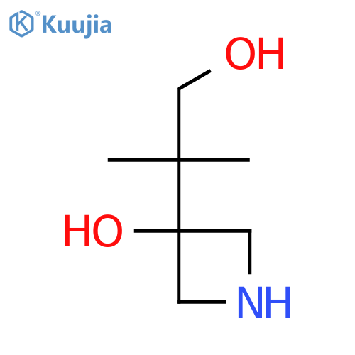 3-(1-Hydroxy-2-methylpropan-2-yl)azetidin-3-ol structure