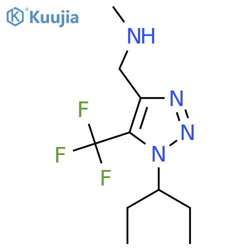 methyl({1-(pentan-3-yl)-5-(trifluoromethyl)-1H-1,2,3-triazol-4-ylmethyl})amine structure