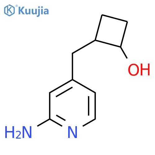2-(2-aminopyridin-4-yl)methylcyclobutan-1-ol structure