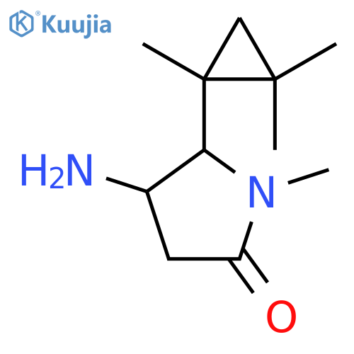 4-amino-1-methyl-5-(1,2,2-trimethylcyclopropyl)pyrrolidin-2-one structure