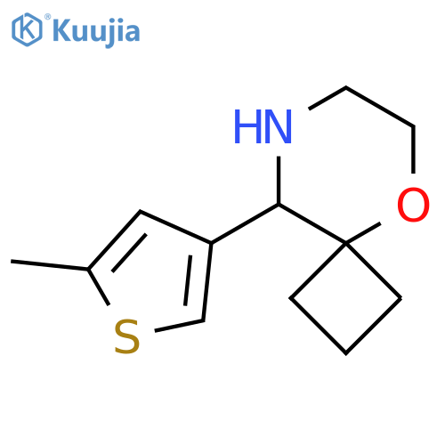9-(5-methylthiophen-3-yl)-5-oxa-8-azaspiro3.5nonane structure