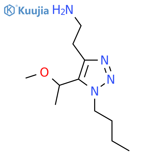 2-1-butyl-5-(1-methoxyethyl)-1H-1,2,3-triazol-4-ylethan-1-amine structure