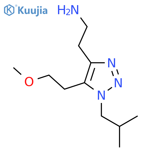2-5-(2-methoxyethyl)-1-(2-methylpropyl)-1H-1,2,3-triazol-4-ylethan-1-amine structure