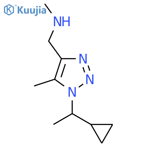 {1-(1-cyclopropylethyl)-5-methyl-1H-1,2,3-triazol-4-ylmethyl}(methyl)amine structure