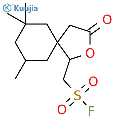 {7,7,9-trimethyl-3-oxo-2-oxaspiro4.5decan-1-yl}methanesulfonyl fluoride structure