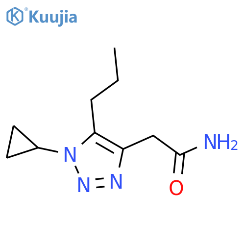 2-(1-cyclopropyl-5-propyl-1H-1,2,3-triazol-4-yl)acetamide structure