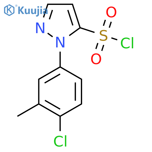 1-(4-chloro-3-methylphenyl)-1H-pyrazole-5-sulfonyl chloride structure