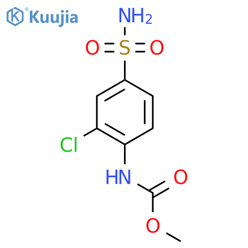 methyl N-(2-chloro-4-sulfamoylphenyl)carbamate structure