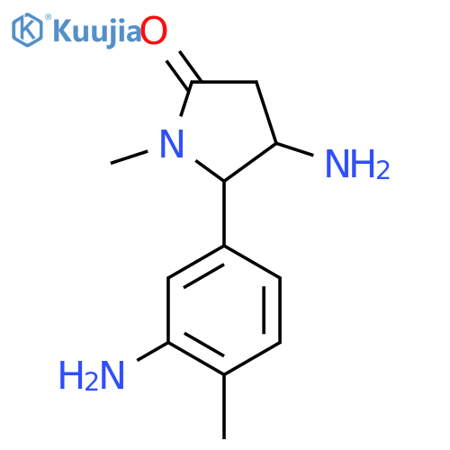 4-Amino-5-(3-amino-4-methylphenyl)-1-methylpyrrolidin-2-one structure