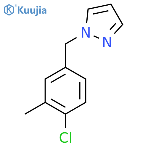 1-(4-chloro-3-methylphenyl)methyl-1H-pyrazole structure