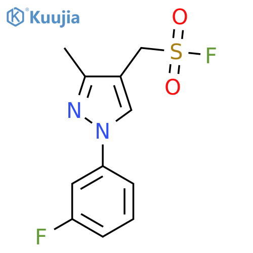 1-(3-fluorophenyl)-3-methyl-1H-pyrazol-4-ylmethanesulfonyl fluoride structure