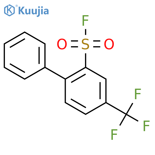2-phenyl-5-(trifluoromethyl)benzene-1-sulfonyl fluoride structure