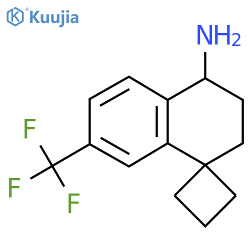 7'-(trifluoromethyl)-3',4'-dihydro-2'H-spirocyclobutane-1,1'-naphthalene-4'-amine structure