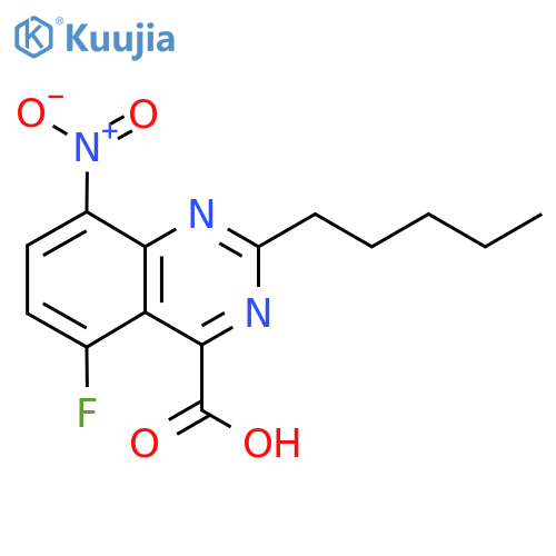 5-Fluoro-8-nitro-2-pentylquinazoline-4-carboxylic acid structure