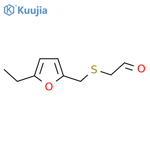 2-{(5-ethylfuran-2-yl)methylsulfanyl}acetaldehyde structure