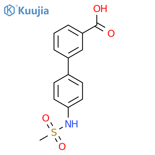 3-(4-methanesulfonamidophenyl)benzoic acid structure