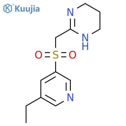 2-{(5-ethylpyridin-3-yl)sulfonylmethyl}-1,4,5,6-tetrahydropyrimidine structure
