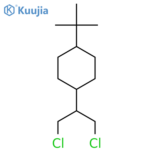 1-tert-butyl-4-(1,3-dichloropropan-2-yl)cyclohexane structure