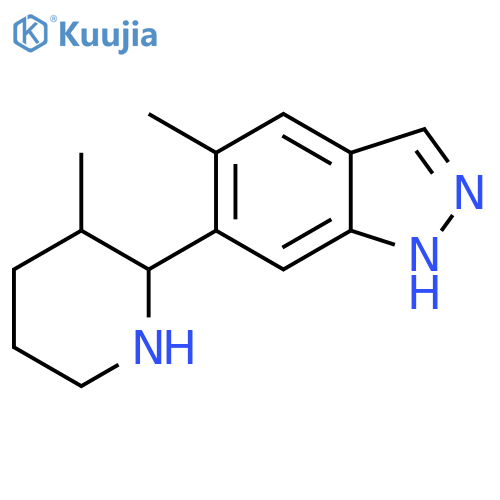 5-methyl-6-(3-methylpiperidin-2-yl)-1H-indazole structure