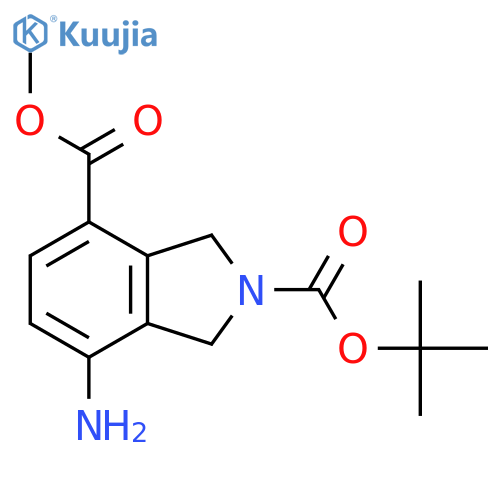 2-tert-butyl 4-methyl 7-amino-2,3-dihydro-1H-isoindole-2,4-dicarboxylate structure