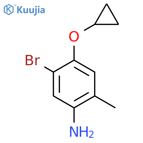 5-bromo-4-cyclopropoxy-2-methylaniline structure