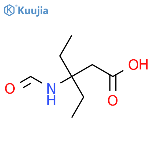 3-ethyl-3-formamidopentanoic acid structure