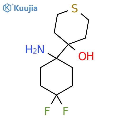 4-(1-amino-4,4-difluorocyclohexyl)thian-4-ol structure