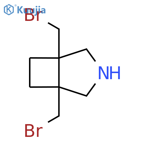 1,5-bis(bromomethyl)-3-azabicyclo3.2.0heptane structure