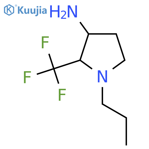 1-propyl-2-(trifluoromethyl)pyrrolidin-3-amine structure