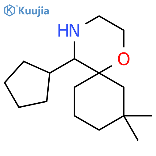 5-cyclopentyl-8,8-dimethyl-1-oxa-4-azaspiro5.5undecane structure