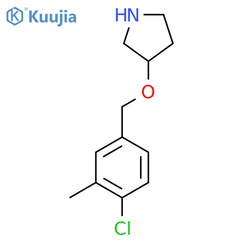 3-(4-chloro-3-methylphenyl)methoxypyrrolidine structure