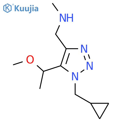 {1-(cyclopropylmethyl)-5-(1-methoxyethyl)-1H-1,2,3-triazol-4-ylmethyl}(methyl)amine structure