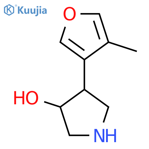 4-(4-methylfuran-3-yl)pyrrolidin-3-ol structure
