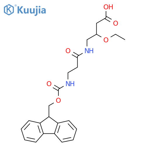 3-ethoxy-4-3-({(9H-fluoren-9-yl)methoxycarbonyl}amino)propanamidobutanoic acid structure