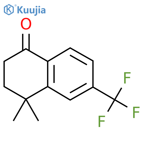 4,4-dimethyl-6-(trifluoromethyl)-1,2,3,4-tetrahydronaphthalen-1-one structure