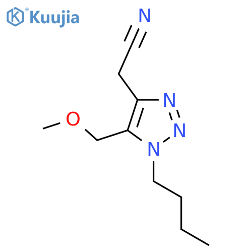 2-1-butyl-5-(methoxymethyl)-1H-1,2,3-triazol-4-ylacetonitrile structure